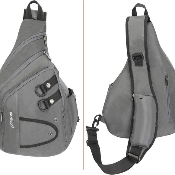 Advanced Sling Backpack in Elegant Gray - Perfect for Active Lifestyles - Picture 5 of 6